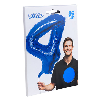 Ballon Géant Chiffre 9 Bleu 86 cm - Fête et Anniversaire