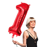 Ballon Chiffre 1 Rouge 86 cm - Anniversaire & Fête