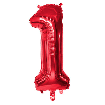 Ballon Chiffre 1 Rouge 86 cm - Anniversaire & Fête