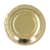Assiette Dorée 23 cm - Vaisselle de Fête Élégante