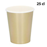 Gobelet Carton 25cl Or - Vaisselle Jetable Luxe