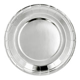 Assiette Argentée Ronde 23cm - Décoration Fête