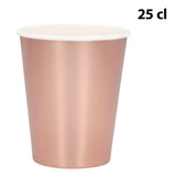 Gobelets Rose Gold 25 cl - Lot de 6 Verres Festifs