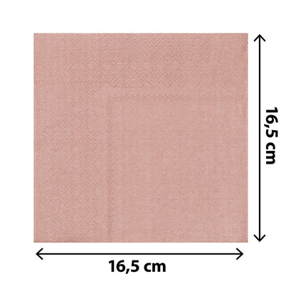 Set de Table Rose Gold 24 pièces - Assiettes, Gobelets et Serviettes