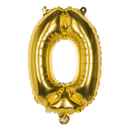 Ballon Chiffre 0 Or 66 cm - Décoration Fête Anniversaire