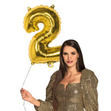 Ballon Chiffre 2 Or Géant 66cm - Décoration Fête
