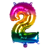 Ballon Géant Chiffre 2 Arc-en-Ciel - Décoration Fête