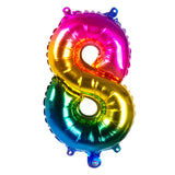 Ballon Chiffre 8 Arc-en-ciel - Décoration Anniversaire Géante