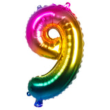 Ballon Chiffre 9 Arc-en-Ciel - Décoration Fête Géante