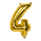 Ballon Chiffre 4 Or - Décoration Anniversaire 80cm