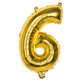 Ballon Chiffre 6 Géant Or - Décoration Fête Anniversaire