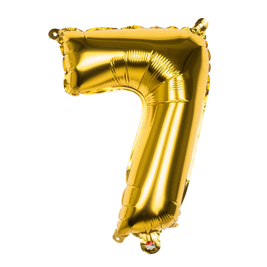 Ballon Chiffre 7 Or XXL - Décoration Anniversaire Fête