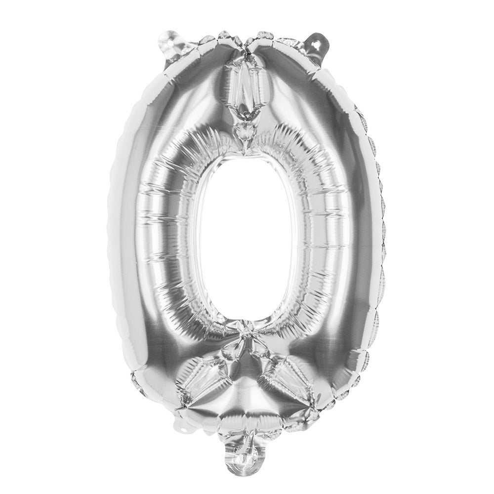 Ballon Chiffre 0 Argent 86cm - Décoration Fête et Anniversaire