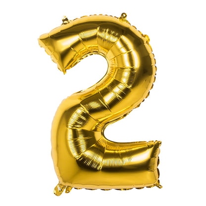 Ballon Chiffre 5 Géant Doré - Décoration Anniversaire XXL