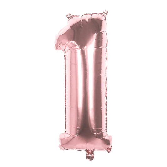 Ballon Chiffre 1 Rose Gold Géant - Décoration Fête