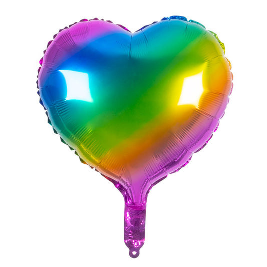 Ballon Cœur Arc-en-ciel Holographique - Décoration Fête