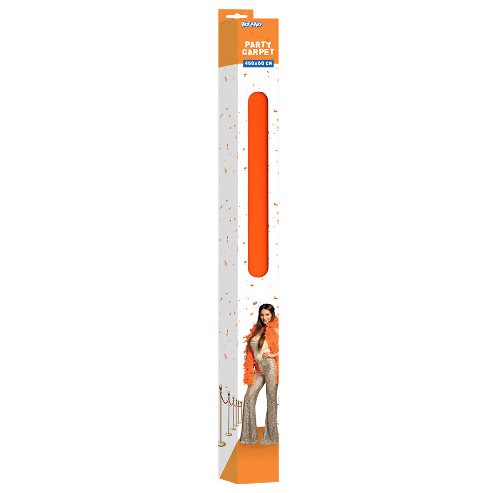 Tapis de Soirée Orange 450x60 cm - Déco Événement