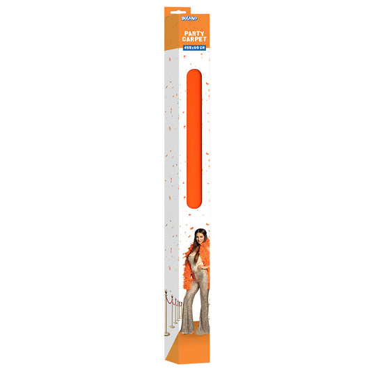 Tapis de Soirée Orange 450x60 cm - Déco Événement