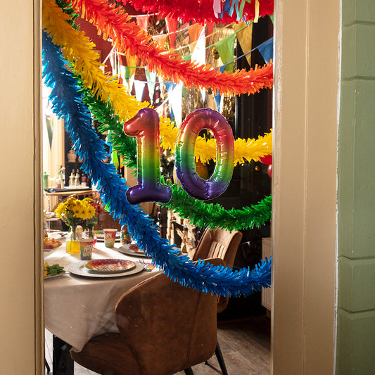 Guirlande Frangée Rouge pour Décoration Fêtes et Anniversaires