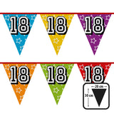 Guirlande Anniversaire 18 ans Multicolore - 8 Mètres