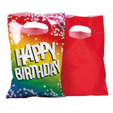 Sachets Happy Birthday Multicolores - Lot de 6 Sacs de Fête