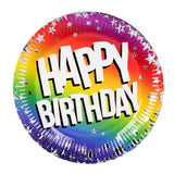 Kit Anniversaire Rainbow Happy Birthday - Assiettes Gobelet Serviettes