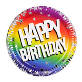 Kit Vaisselle Arc-en-Ciel Happy Birthday - Assiettes & Accessoires Fête