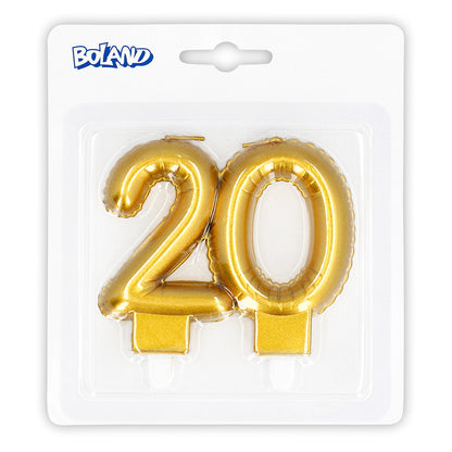 Bougies Chiffre 90 Or - Décoration Gâteau d'Anniversaire