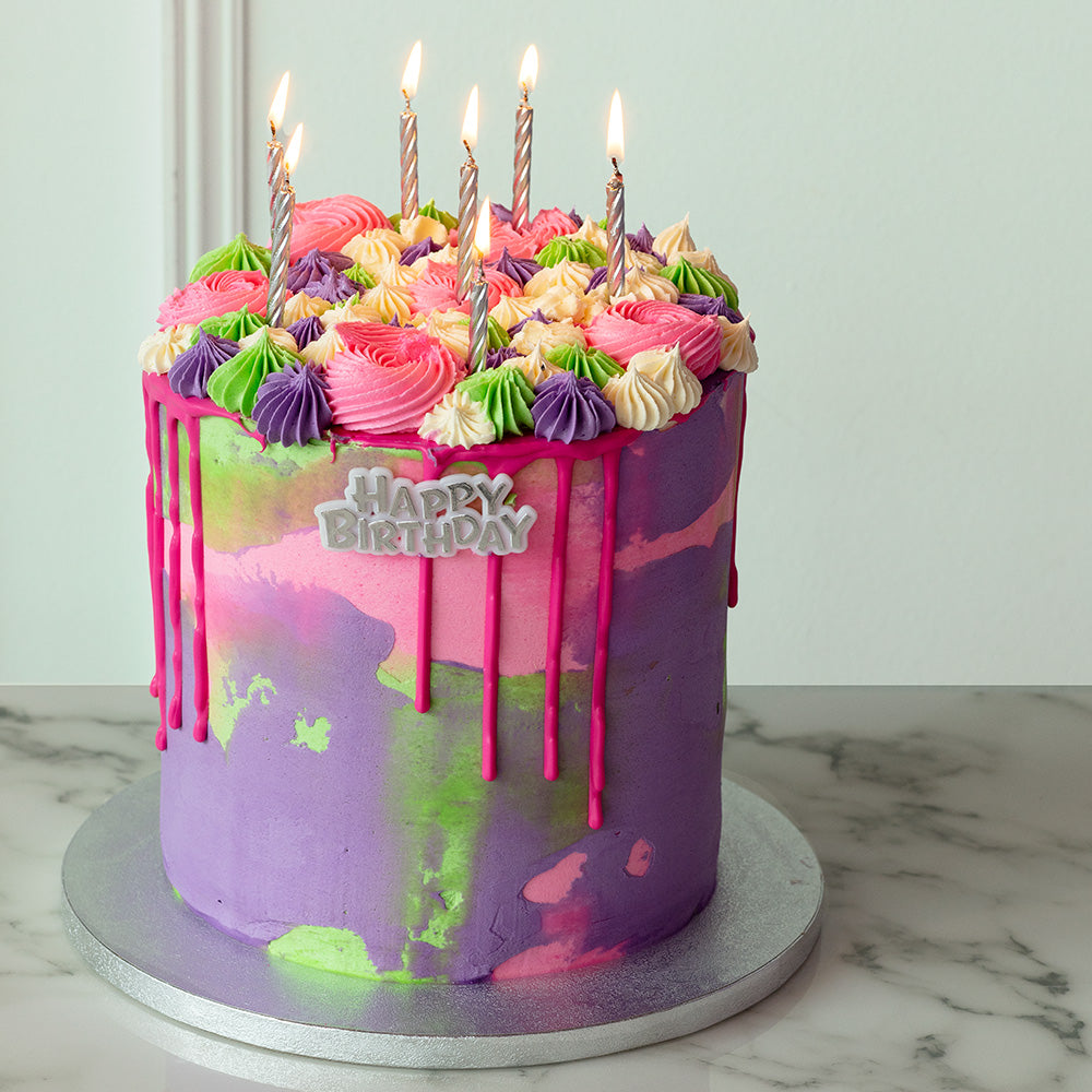 Bougies d'anniversaire argentées « Happy Birthday » - Set de 13