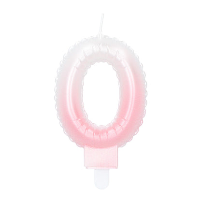 Bougie Chiffre 0 Colorée - Anniversaire et Fête