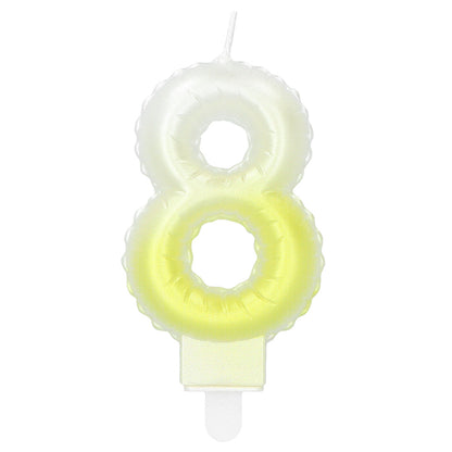 Bougies Chiffre 8 Colorées - Gâteau Anniversaire