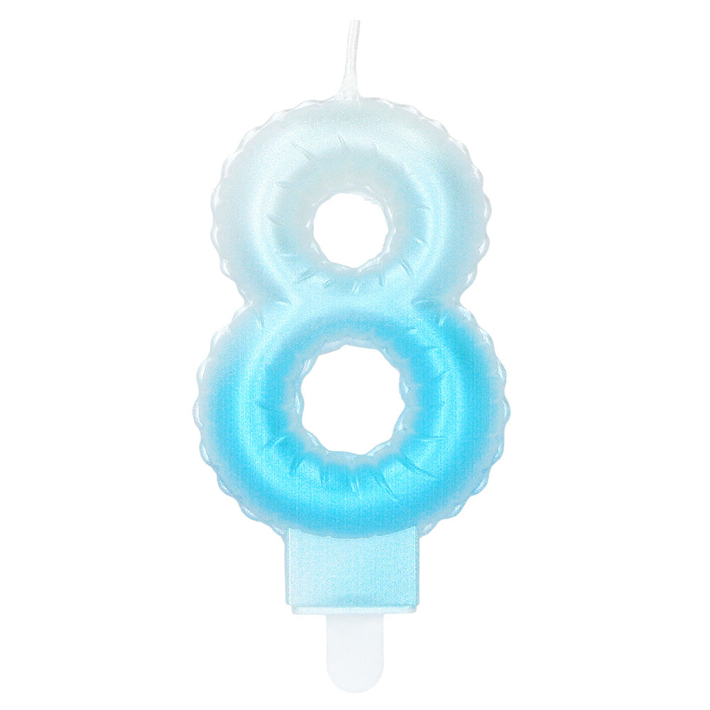 Bougies Chiffre 8 Colorées - Gâteau Anniversaire