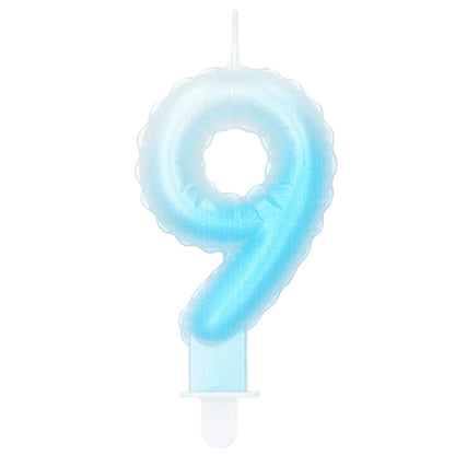 Bougie Chiffre 9 Colorée - Anniversaire et Fête