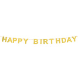 Guirlande Happy Birthday Pailletée Dorée - Décoration Fête