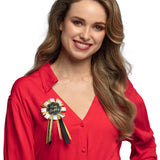 Broche Happy Birthday Luxe Or Noir & Blanc