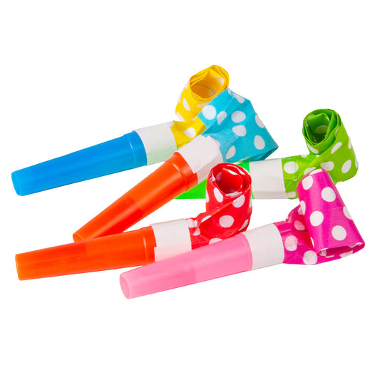 Cornets de fête colorés avec pompons - Set de 4 accessoires