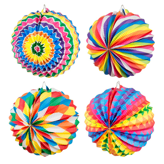 Lanterne Papier Colorée 22cm - Décoration Pendante Multicolore