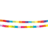 Guirlande Colorée Papier 5m + 2 Assiettes Smiley Fête