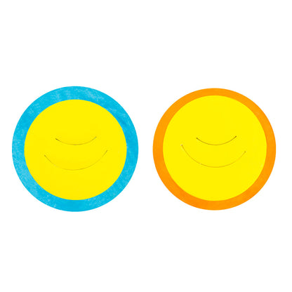 Guirlande Colorée Papier 5m + 2 Assiettes Smiley Fête