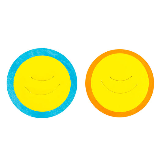Guirlande Colorée Papier 5m + 2 Assiettes Smiley Fête