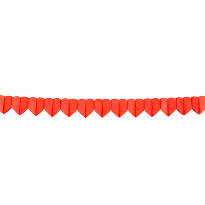 Guirlande de Cœurs Rouges 4m - Décoration Saint-Valentin