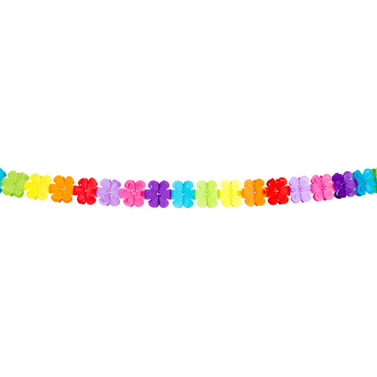 Guirlande Fleurs Colorées 4m - Décoration Fête Multicolore