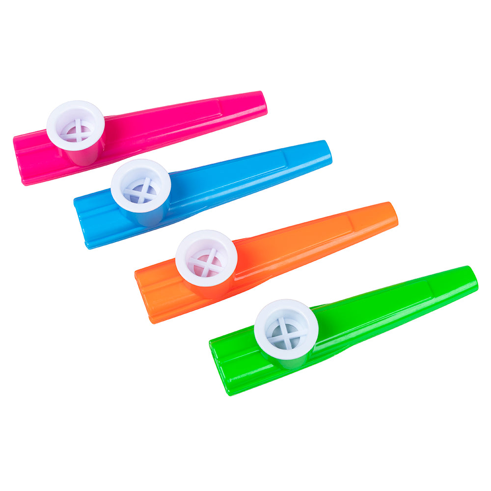 Kazoos Colorés - 4 Instruments de Musique pour Fêtes