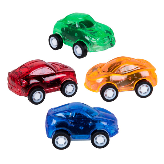 Set 4 Mini Voitures Colorées - Jouets à Friction pour Enfants