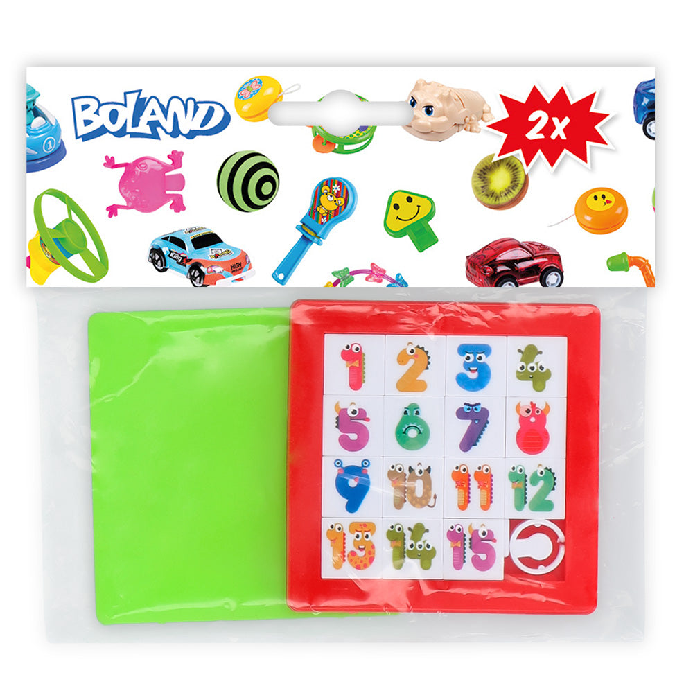 Puzzle Ludique Chiffres 1-15 avec Pièces Textiles Colorées