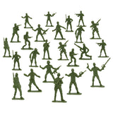 Figurines Soldats Verts 48 Pièces - Jeu Militaire Classique