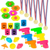 Coffret Fête 30 Pièces Pistolets Médailles Jouets Party