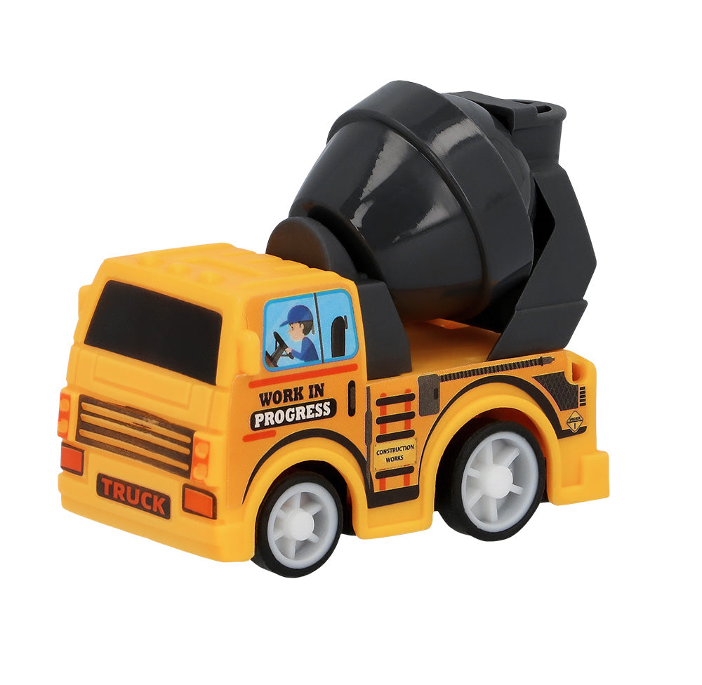 Set 4 Camions de Chantier Jouets avec Accessoires Mobiles