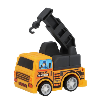 Set 4 Camions de Chantier Jouets avec Accessoires Mobiles