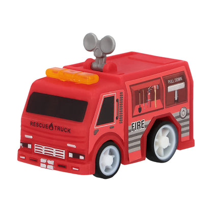 Ensemble 5 Camions de Pompiers Rescue Truck avec Accessoires